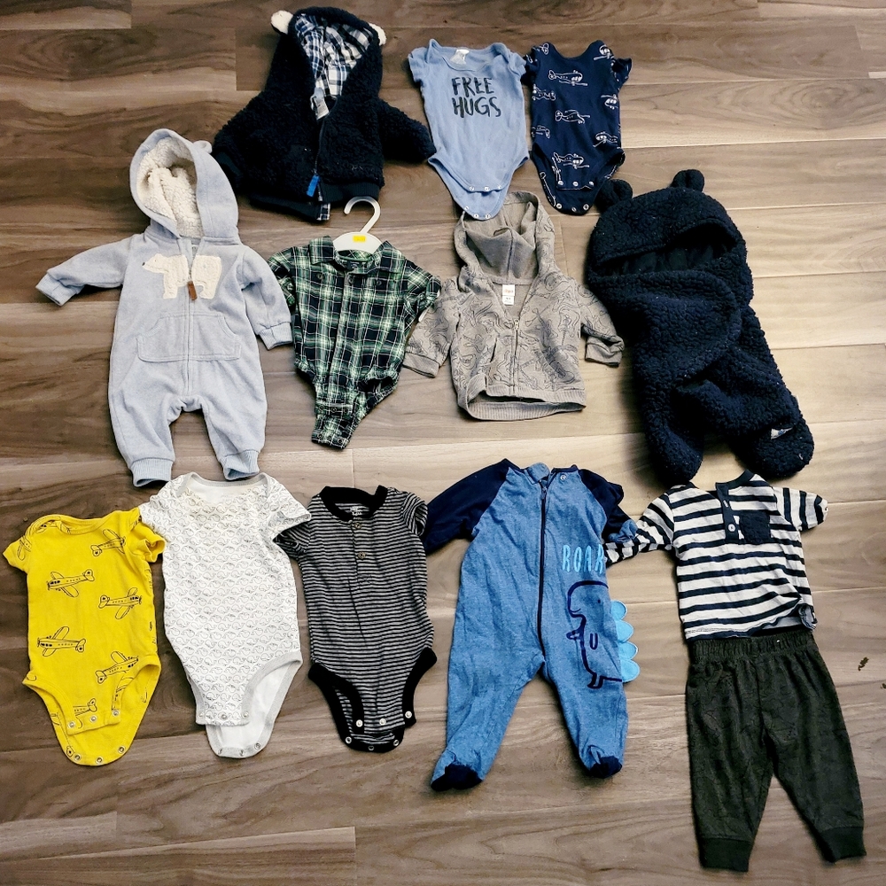 13 piece Nb to 3m Baby Boy Clothing